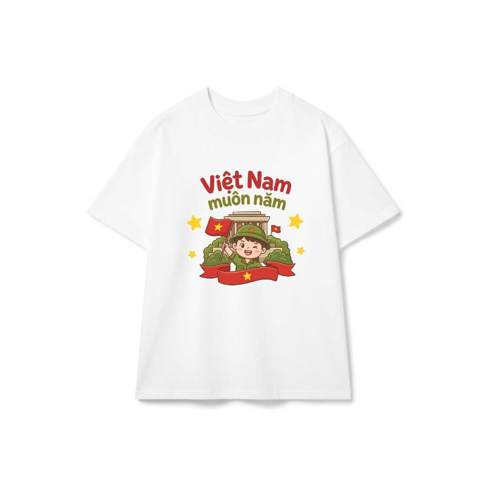 เสื้อยืดเวียดนาม Forever Proud Loose Form Cotton Unisex Local Brand Veryly Cool 180826-14-54-ZHX