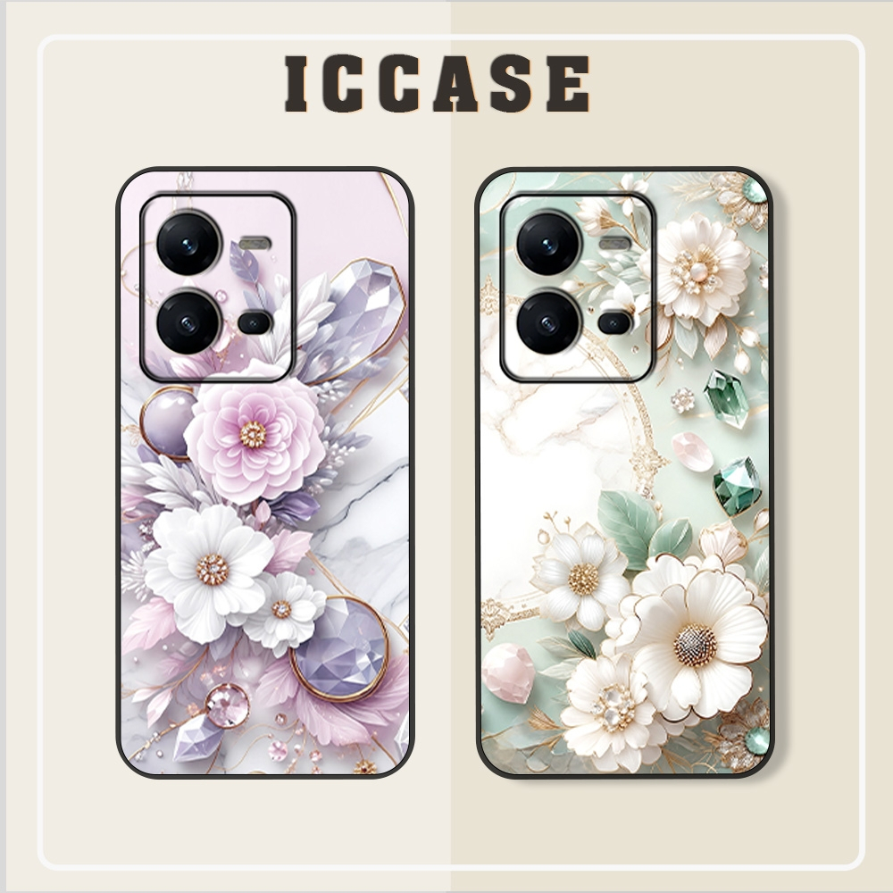Vivo V25 - V25e - V25 PRO Flower Case สําหรับผู้หญิงสวย