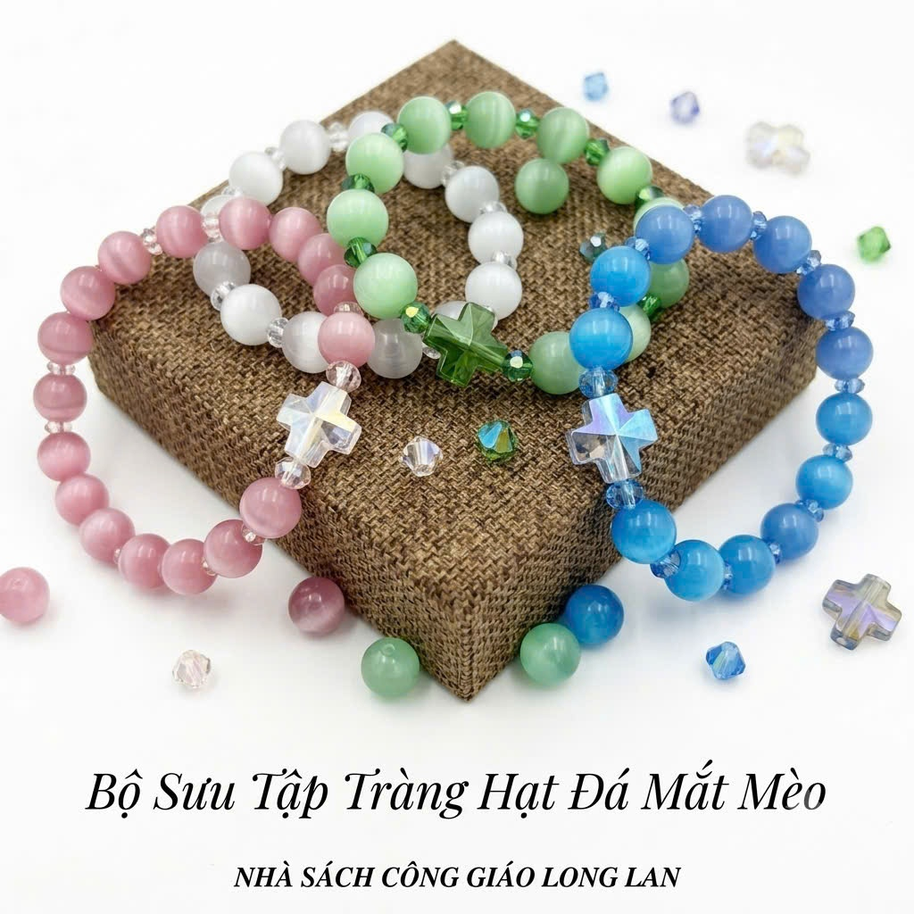 CATS EYE STONE BEADS 10 SUTRAS