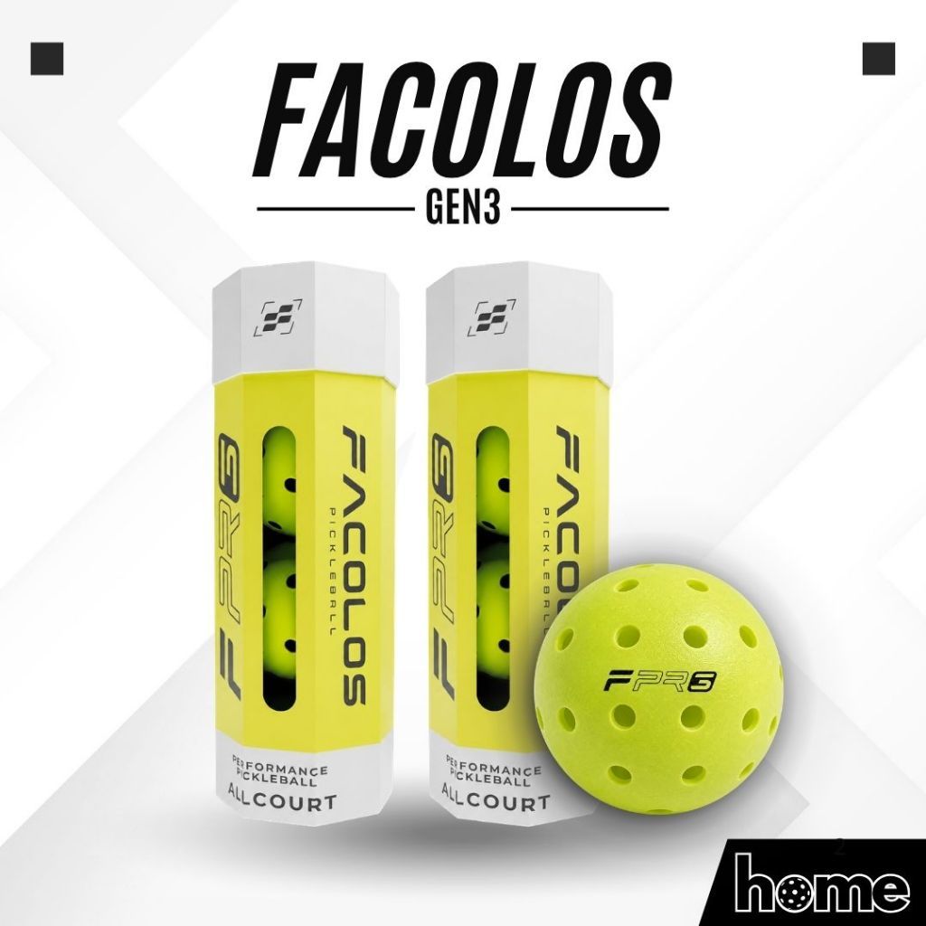 [TOURNAMENT] Box 3 - FACOLOS GEN3 F-PRO ลูก Pickleball, USAPA, 40 หลุม