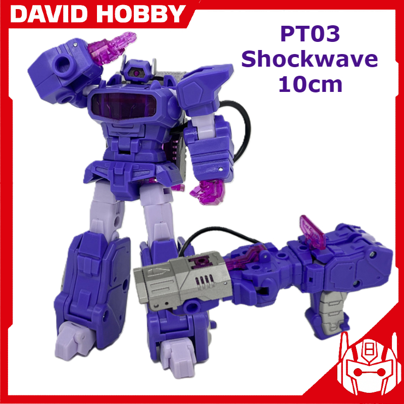PocketToys รุ่น PT03 TS03 Shockwave G1 Mini Pocket War Toy Transformation Robot 10cm