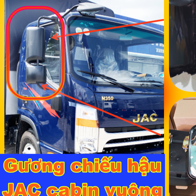 JAC 3 ตัน 5 N350 N350S N350 PLUS กระจกมองหลังรถบรรทุก สินค้าแท้ตามรถ