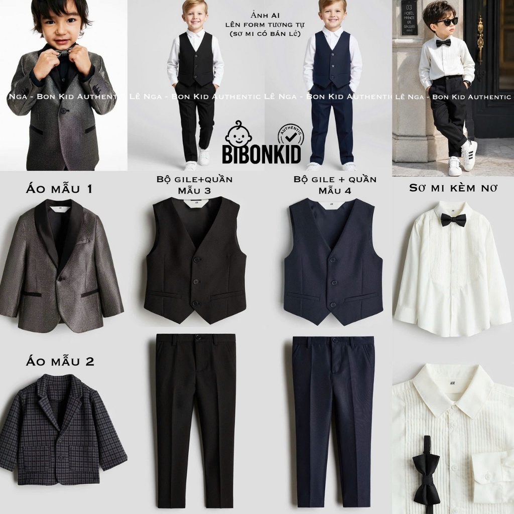 [Bibonkid] HM UK/US/JP เสื้อกั๊ก/เสื้อโบว์ 6-9m to kids 9-10y