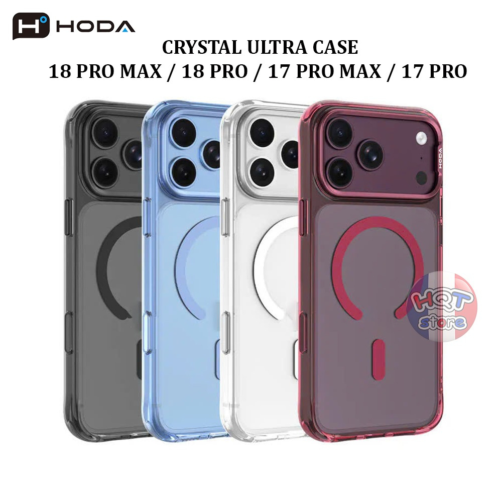HODA Crystal Ultra Case IP 18 Pro Max / 18 Pro 17 Pro Max / 17 Pro