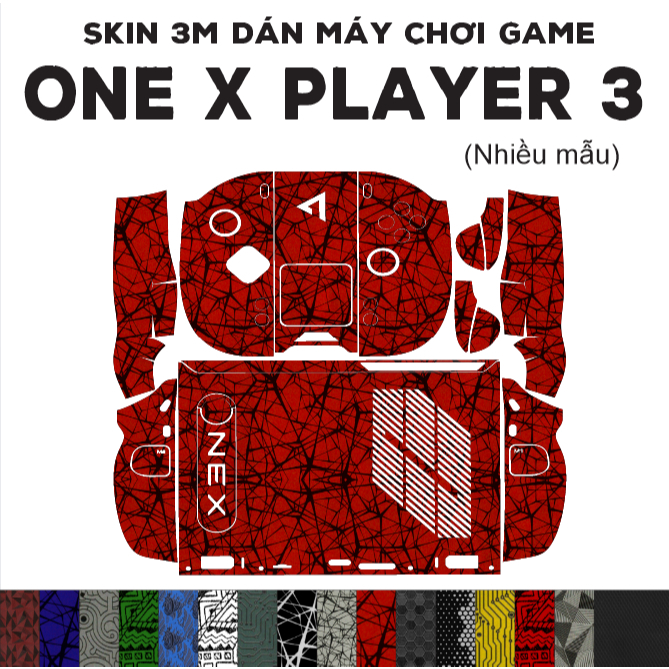 สติ๊กเกอร์ One X Player 3 Skin (มีให้เลือกหลายลาย) | สติ๊กเกอร์ฟิล์ม 3M ป้องกันสําหรับคอนโซลเกม OneXPlayer 3