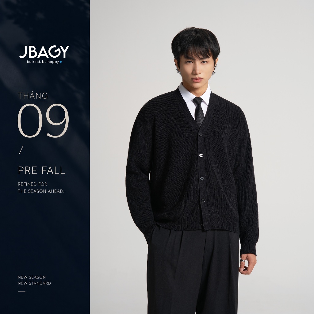 JBAGY คาร์ดิแกนผู้ชายทอผ้าขนสัตว์หนาคุณภาพสูง - JL001