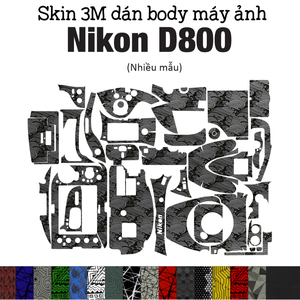 3M Skin สําหรับ Nikon D800 (หลายรุ่น) | ฟิล์มกันรอยสําหรับตัว Nikon D800