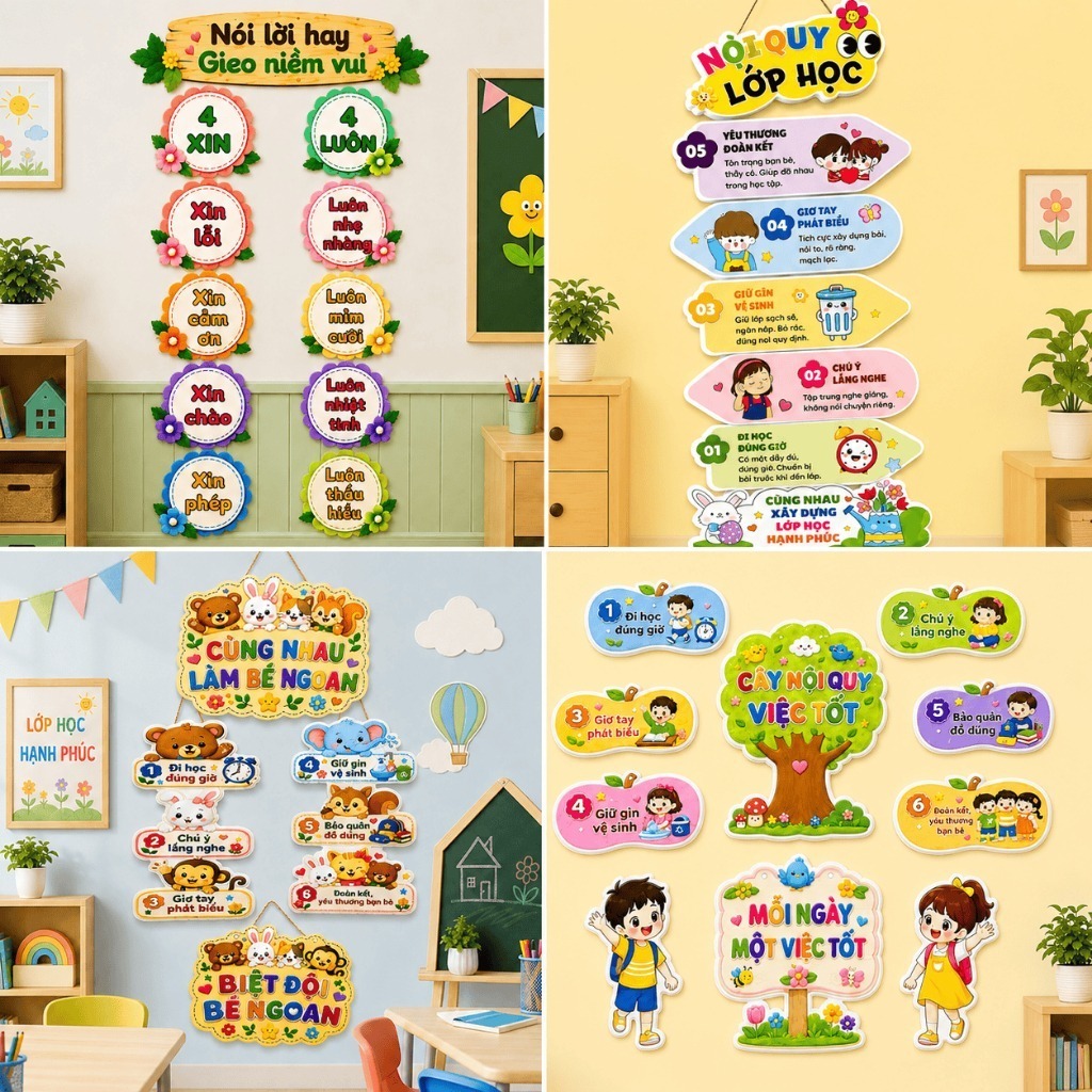 CLASS RULES - SYNTHESIS OF RULES & CLASSROOM DECORTATION