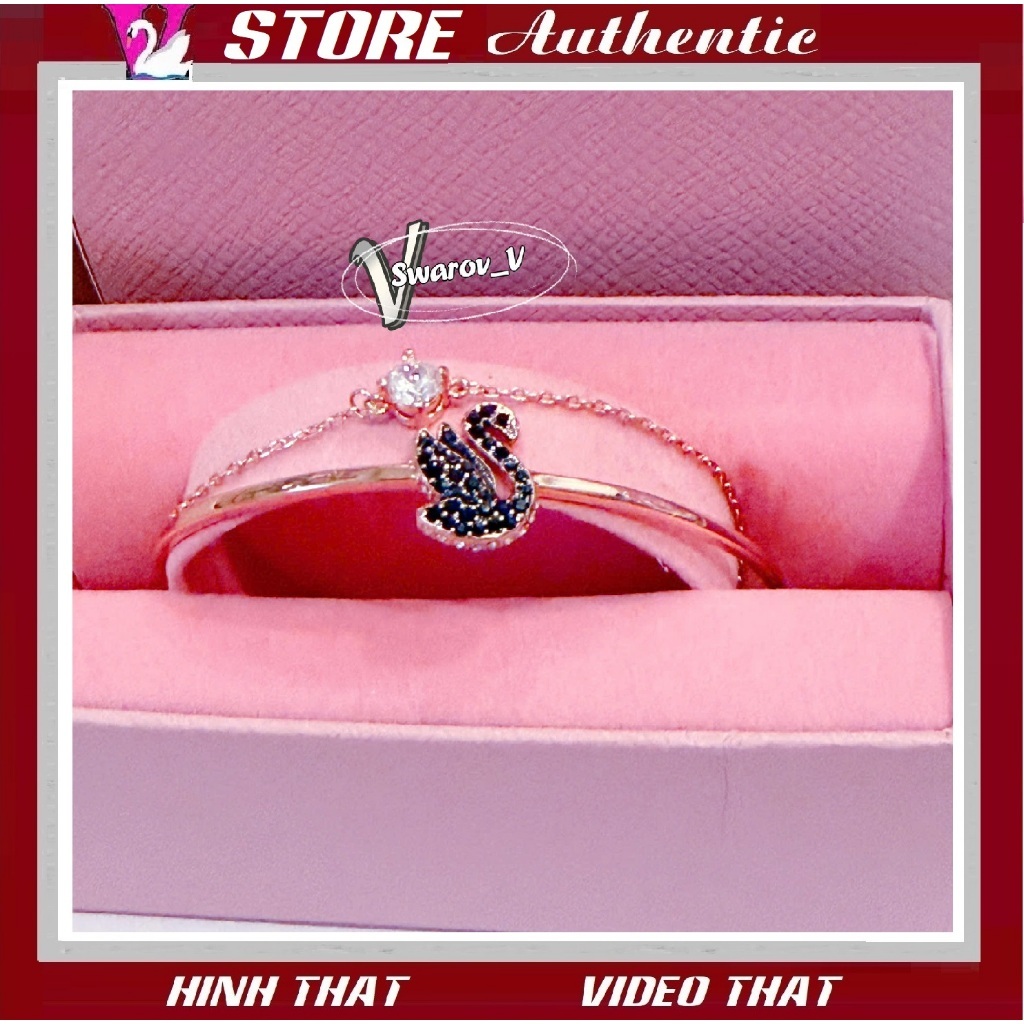 BLACK FASHION BRACELET - 2-LAYER Swan SYMBOL Iconic Swan