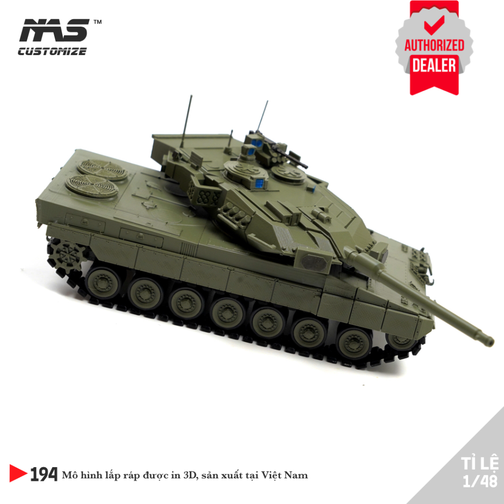 [NAS] Nato Leopard 2A8 APS 1/48 โมเดลรถถัง สเกล 1:48 ของเล่นประกอบรถถัง German Leopard 2A7