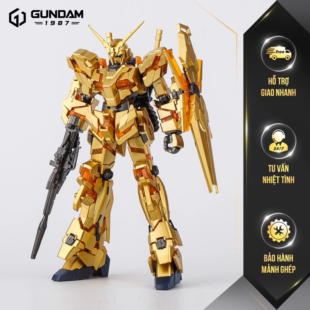 โมเดลประกอบ Unicorn Rx-0 XingDong ชุบทอง