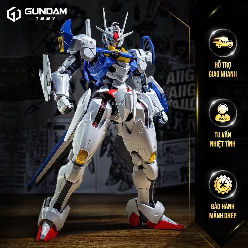 Fm Aerial JMS 1/100 Assembly Model - รวมสติ๊กเกอร์น้ํา