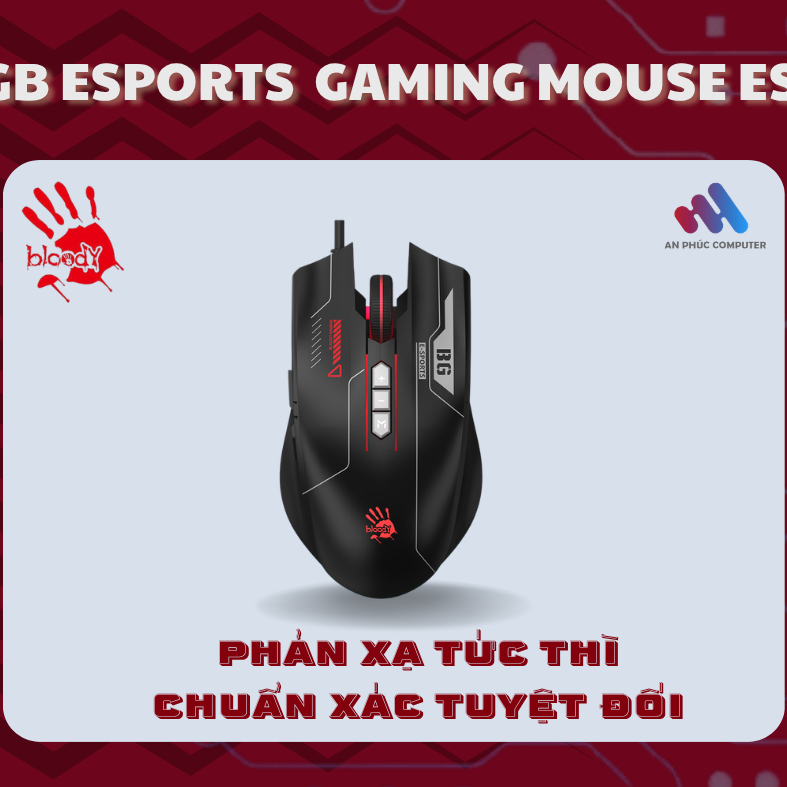 เมาส์สําหรับเล่นเกม Esports A4tech Bloody ES5 - สินค้าของแท้