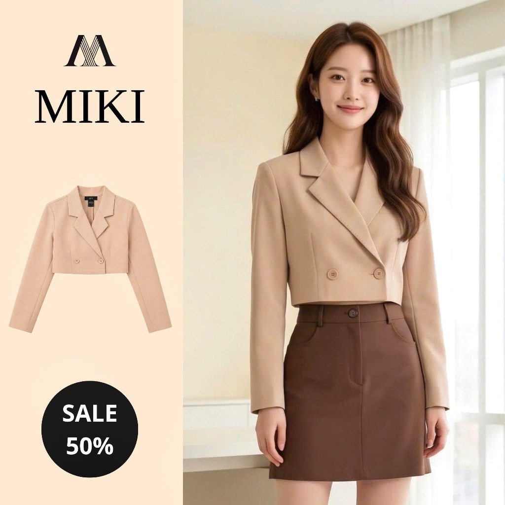 YOUTHFUL ELEGANT OFFICE CREAM เสื้อแจ็คเก็ต (SIZE SM)