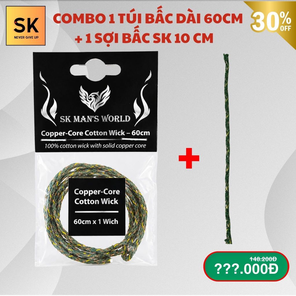 Com 1 SK wick 60cm + 1 wick 10cm อุปกรณ์เสริมสําหรับ SK, Zip,...