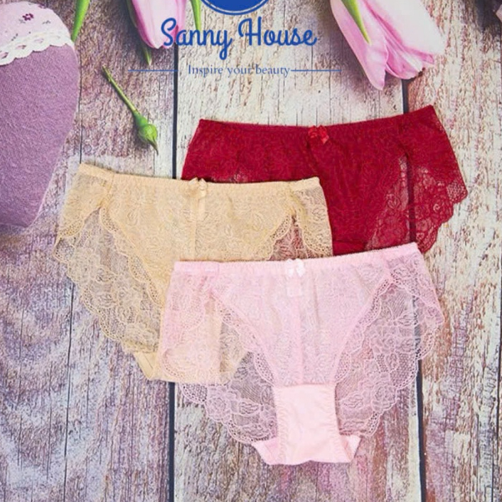 Jobelli 11361 Sanny House กางเกงชั้นในลูกไม้ตาข่ายนุ่มน่ารัก