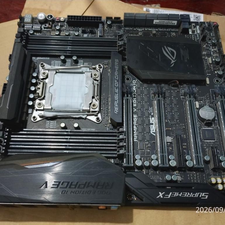 Main x99 asus rog alamage v10 งานไฮเอนด์ ไม่เสถียร จําหน่ายเป็นช่างซ่อม
