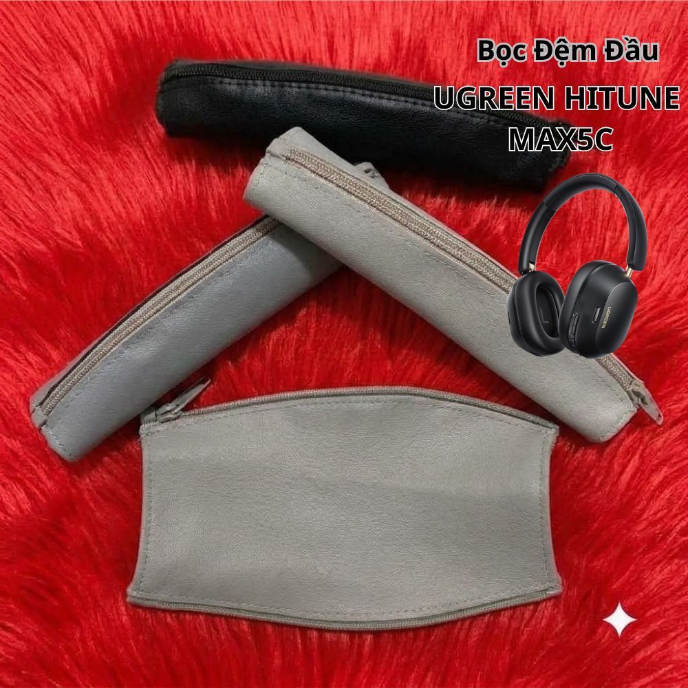 UGREEN Max5C คอนซีลเลอร์แบบคาดศีรษะหูฟังหนัง PU 14.5x7 ซม. 3 สี