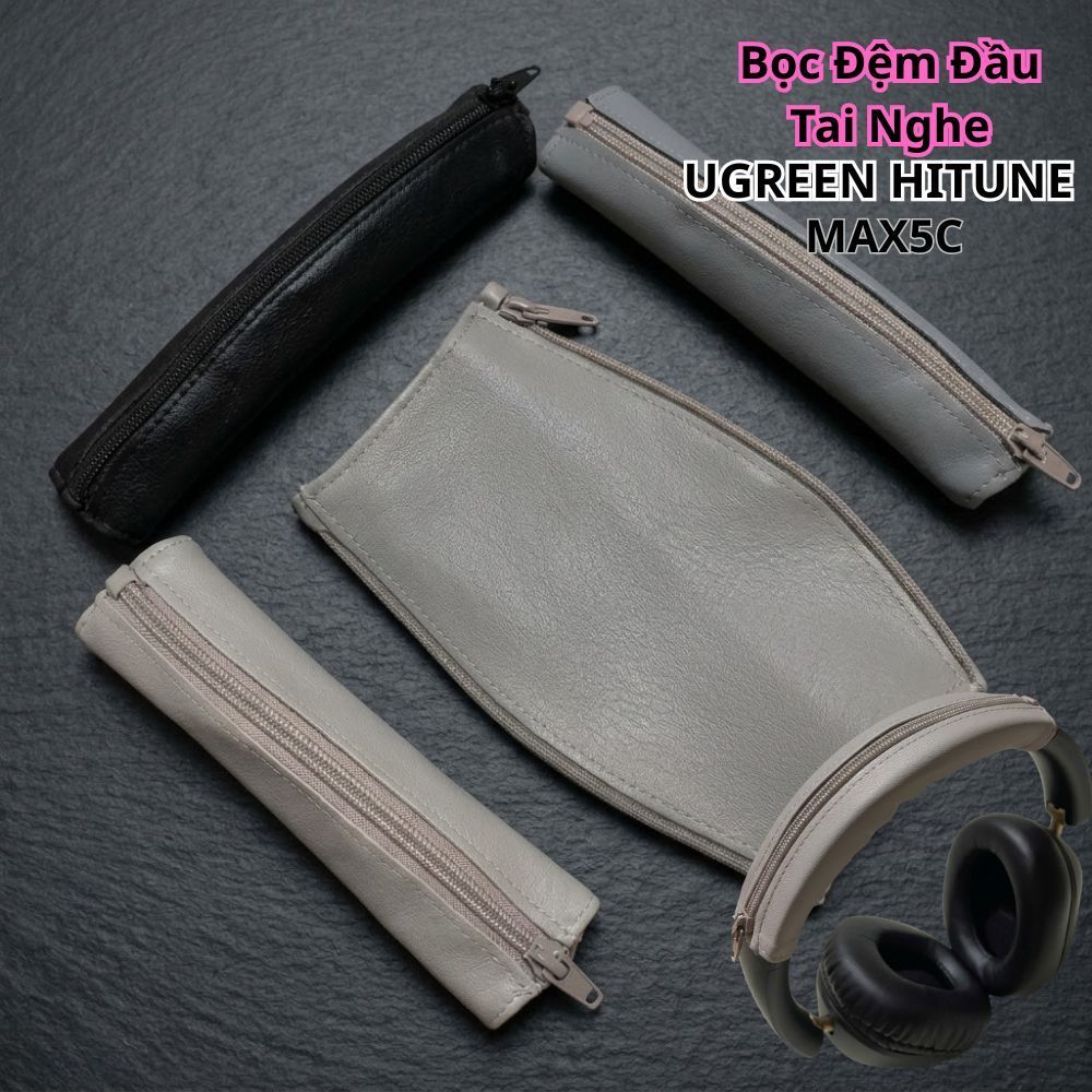 หนัง PU เก่าหูฟัง Refresh Headband 14.5x7 ซม. สําหรับ UGREEN HiTune Max5C