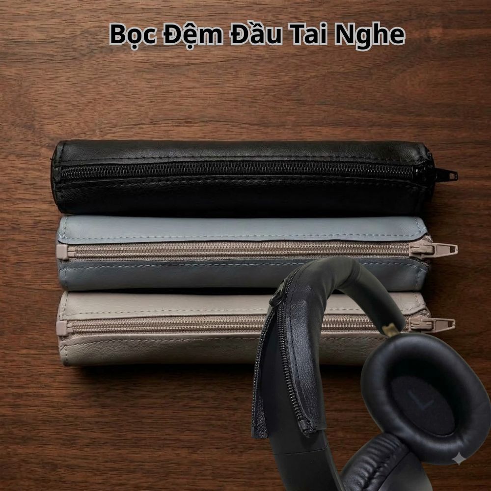 หนัง PU ป้องกันสิ่งสกปรกหูฟังหัว Pad 14.5x7 ซม. ทําความสะอาดง่ายสําหรับ UGREEN HiTune Max5C