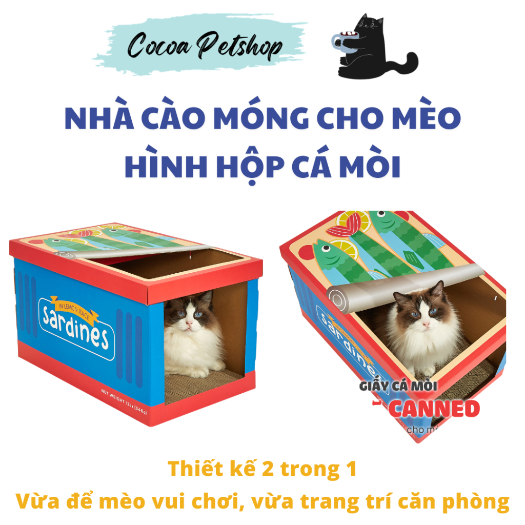 FOFOS CAT NAIL SCRATCHER CARTON – ทั้งบ้านและสกรูสําหรับ BOSS NAIL