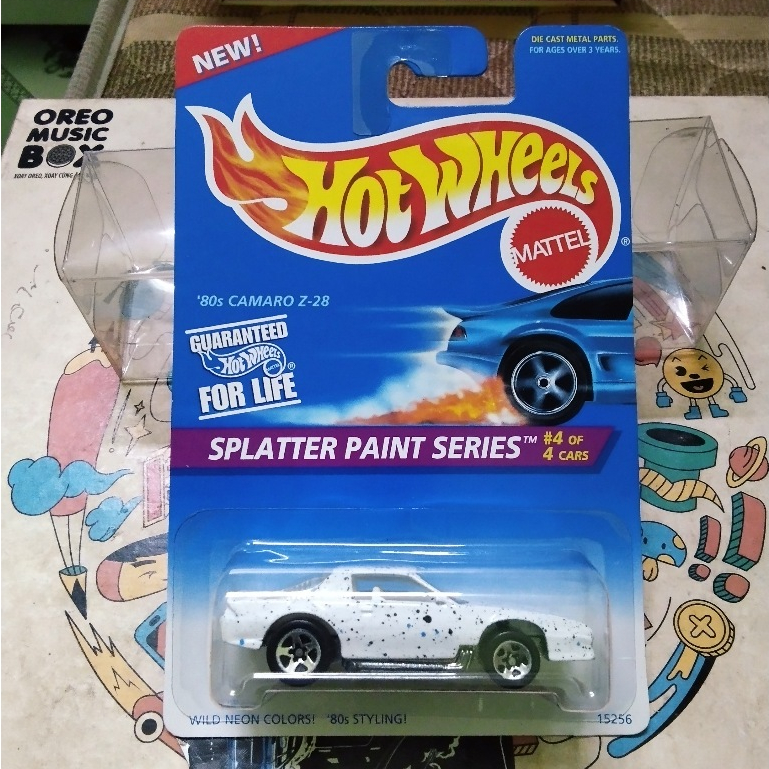 Hot Wheels 80s Camaro Z28 Model Car UV LIGHTING CAN CHANGE COLOR
