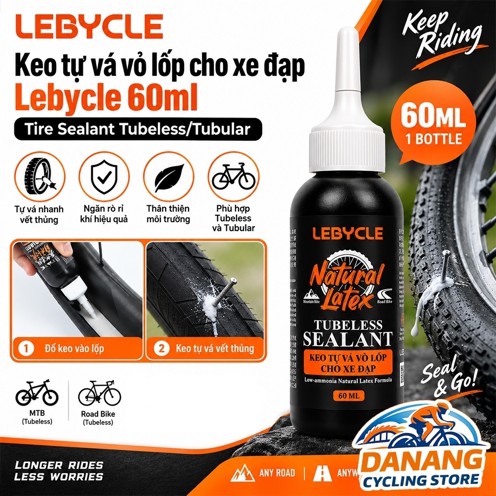 BOZO Tyre Sealant Tubeless/Universal Bike Tyre Sealant 60ml – LEBYCLE