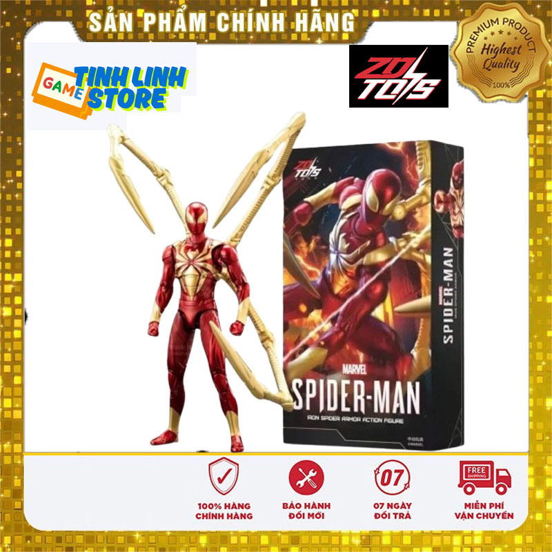 ฟิกเกอร์ Marvel Spider-Man 1/10 "Iron Spider Armor" - ของเล่น ZD (ZC50)