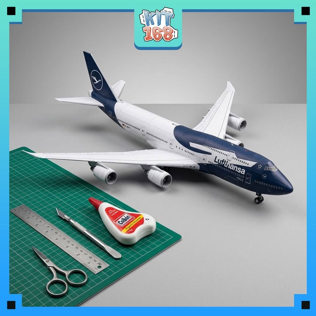 โบอิ้ง747-8ฉัน รุ่นกระดาษลูฟธานสา 100 ปี