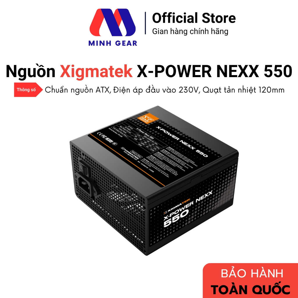 XIGMATEK X-POWER NEXX 550 PC POWER Supply (สินค้าแท้)