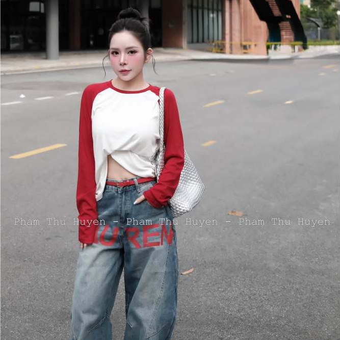 RED LONG SLEEVE DRESS - Q JEAN LAU+RED BELT 5239