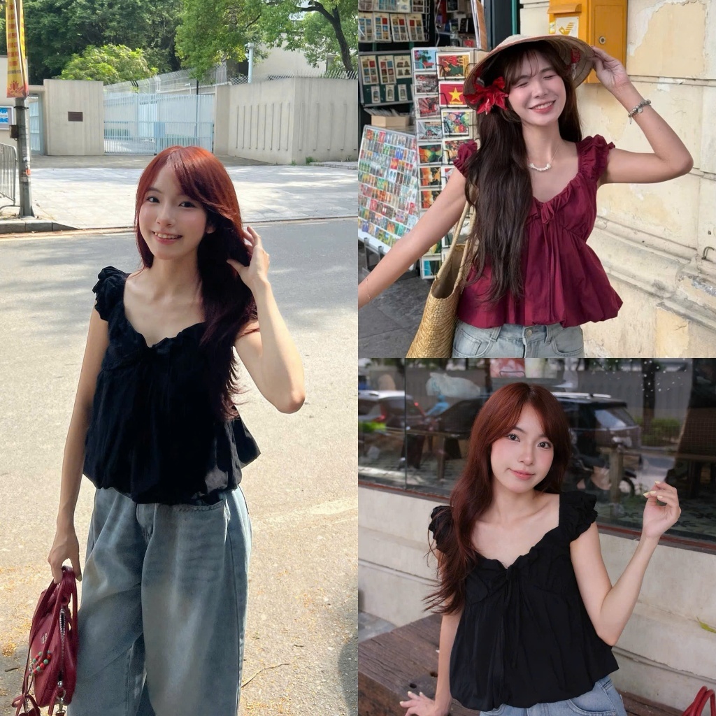 The.sweather TSW เสื้อแขนกุดผู้หญิงพองๆ