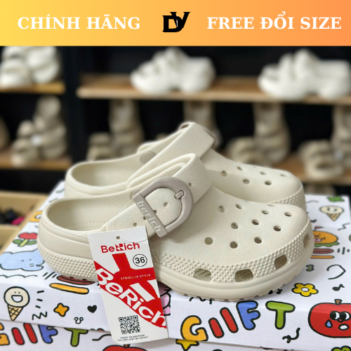 [GIVE 10 CHARM] BERICH Buckle Clog รองเท้าแตะสําหรับบุรุษและสตรี EVA พร้อมตาไก่พลาสติก กันลื่นน้ําหน