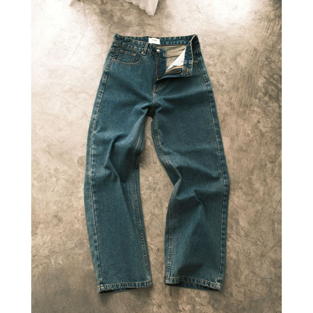 COCOON CURVE WASH JEANS THICK DENIM MATERIAL - DW COCOON JEANS