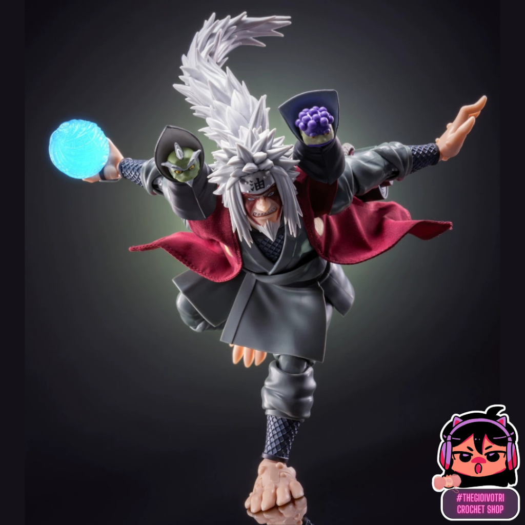 อุปกรณ์เสริมเสื้อโค้ทผ้า THEGIOTRI ZINC "SHF JIRAIYA (โหมดอายุ) - การ์ด HIDDEN HEROIC MASTER SAGE" N