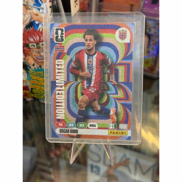 Oscar Bobb Panini World Cup 2026 การ์ดผู้เล่นรุ่นลิมิเต็ดเอดิชั่นของนอร์เวย์