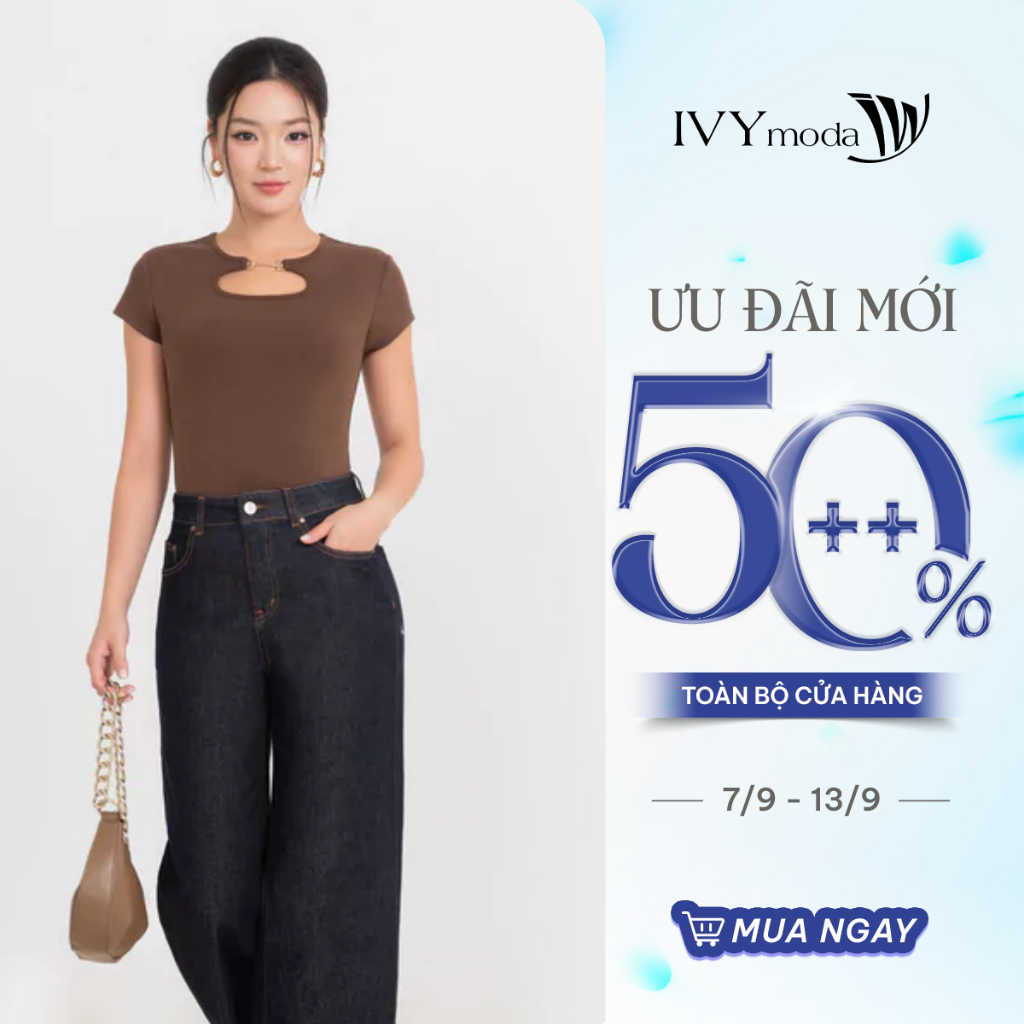 เสื้อยืด slim Stylized เสื้อยืดผู้หญิง street office IVY moda MS 57B0663