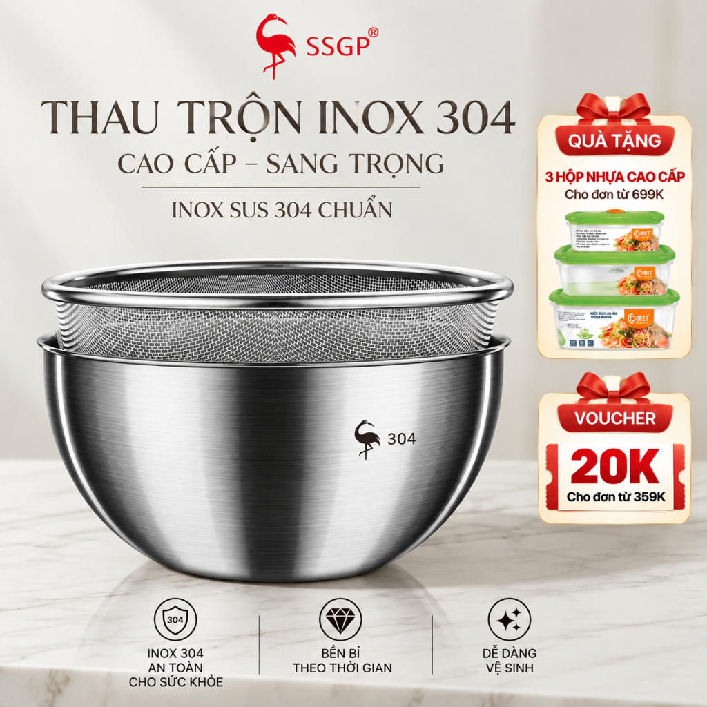 แฟรงก์เฟิร์ต สแตนเลส 304 เอสเอสจีพี ผสม กะละมัง - 304 กะละมังสแตนเลส กะละมังตะกร้า ทองเหลือง กะละมัง