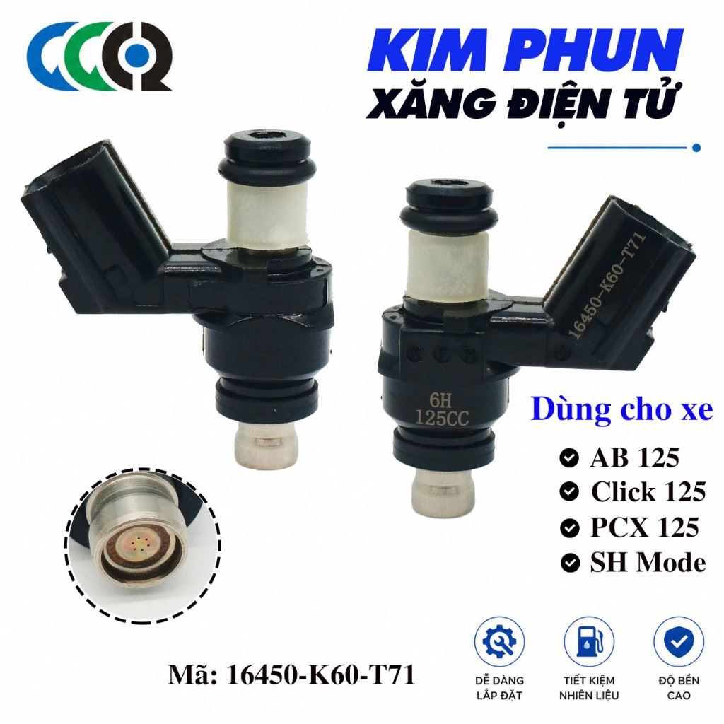 หัวฉีดอิเล็กทรอนิกส์ 6 รู รหัส 16450-K60-T71 สําหรับ Lead 125, AB 125, Air Blade 125, Click 125, PCX