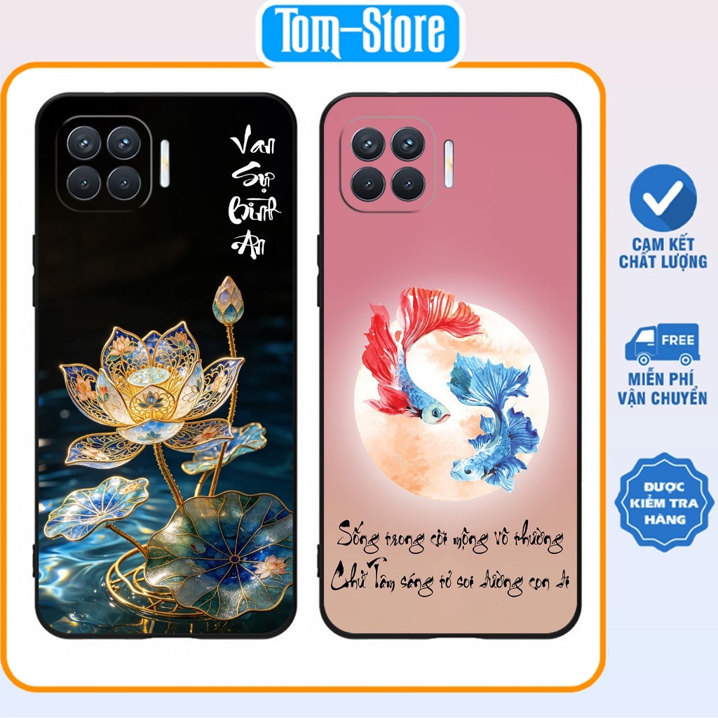 เคส Oppo A73 4G / Oppo A93 4G/5G พิมพ์ลายดอกบัว สันติภาพทั้งหมด
