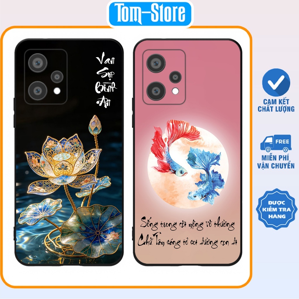 เคส Realme 9 4G / Realme 9i / Realme 9 Pro พิมพ์ลายดอกบัว สันติภาพทั้งหมด