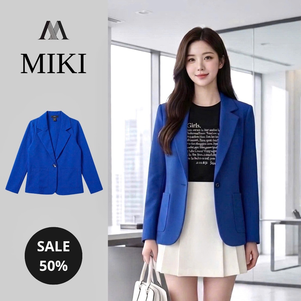 เสื้อแจ็คเก็ต VEST LUXURY OFFICE COBAN BLUE TWO-POCKET