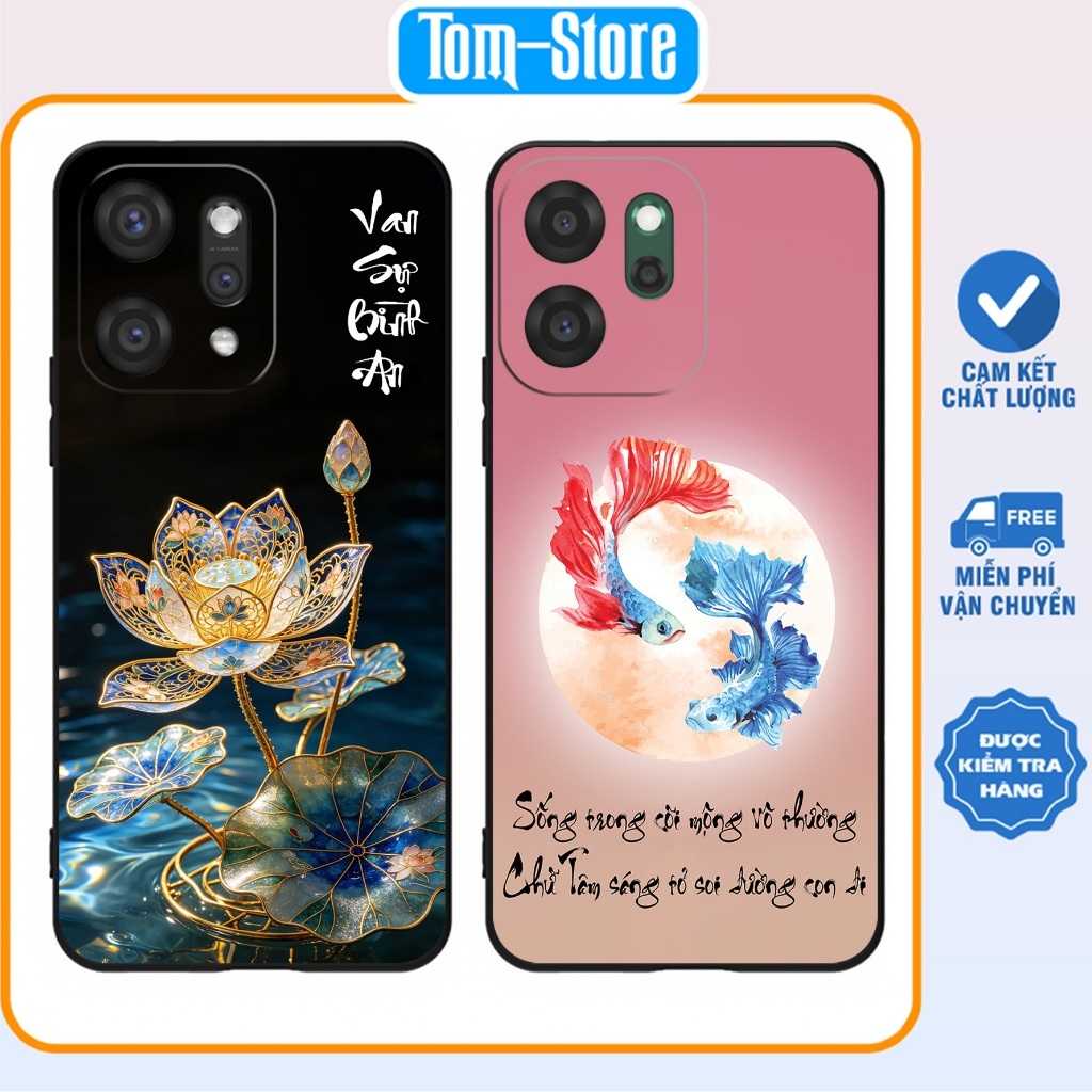 เคส Oppo Reno 14 / Oppo Reno 14F พิมพ์ลายดอกบัว สันติภาพทั้งหมด