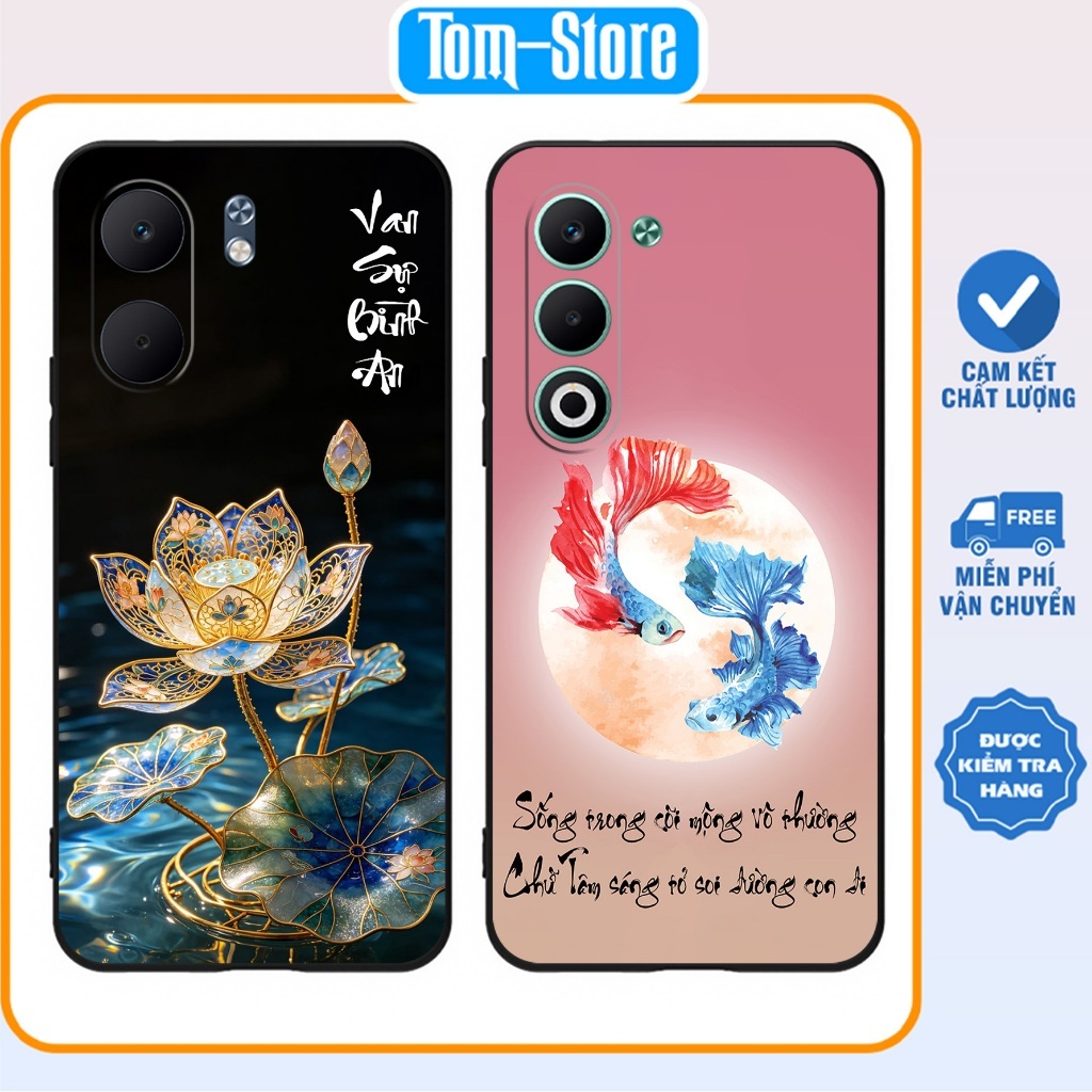 เคส Oppo A5/Oppo A5x/Oppo A5 Pro/Oppo A5i/Oppo A5i Pro พิมพ์ลายดอกบัว สันติภาพทั้งหมด