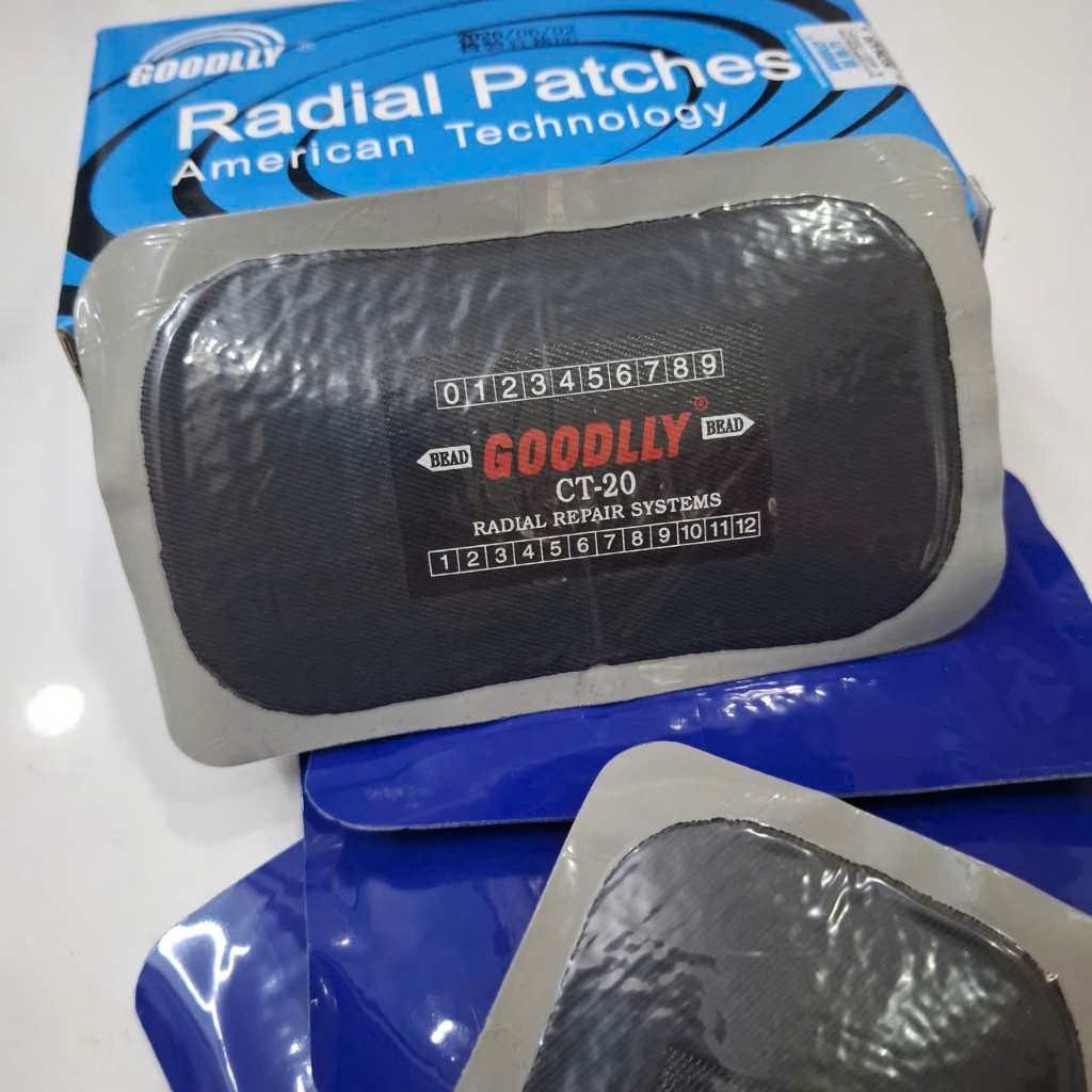 แผ่นแปะยางรถยนต์ Goodlly CT20 กล่อง 10 ชิ้น (ขนาด 75x125mm)
