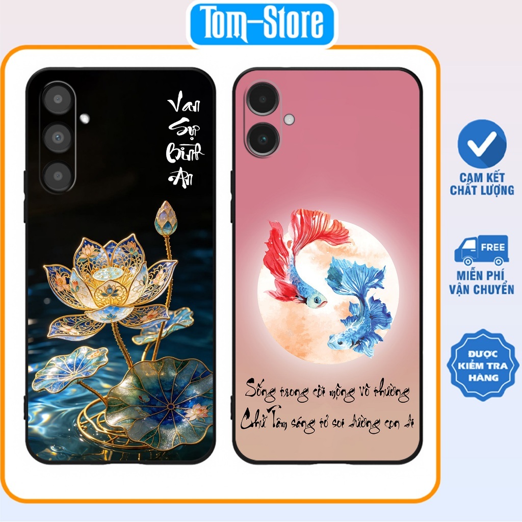 เคส Samsung A04 / A04s / Samsung A05 / A05s พิมพ์ลายดอกบัว สันติภาพทั้งหมด