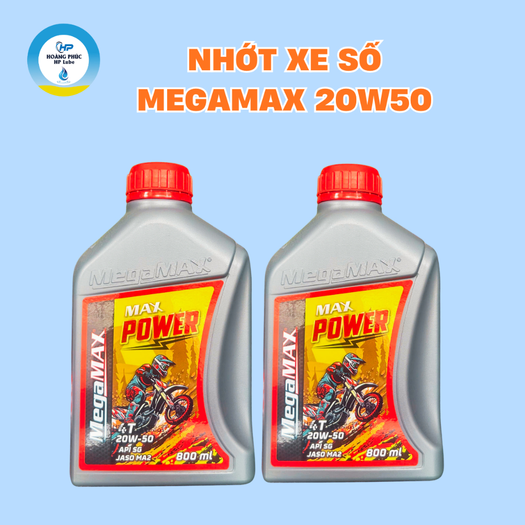 น้ํามันรถจักรยานยนต์ Megamax 20w50 1L 0.8L สําหรับรถทุกคัน