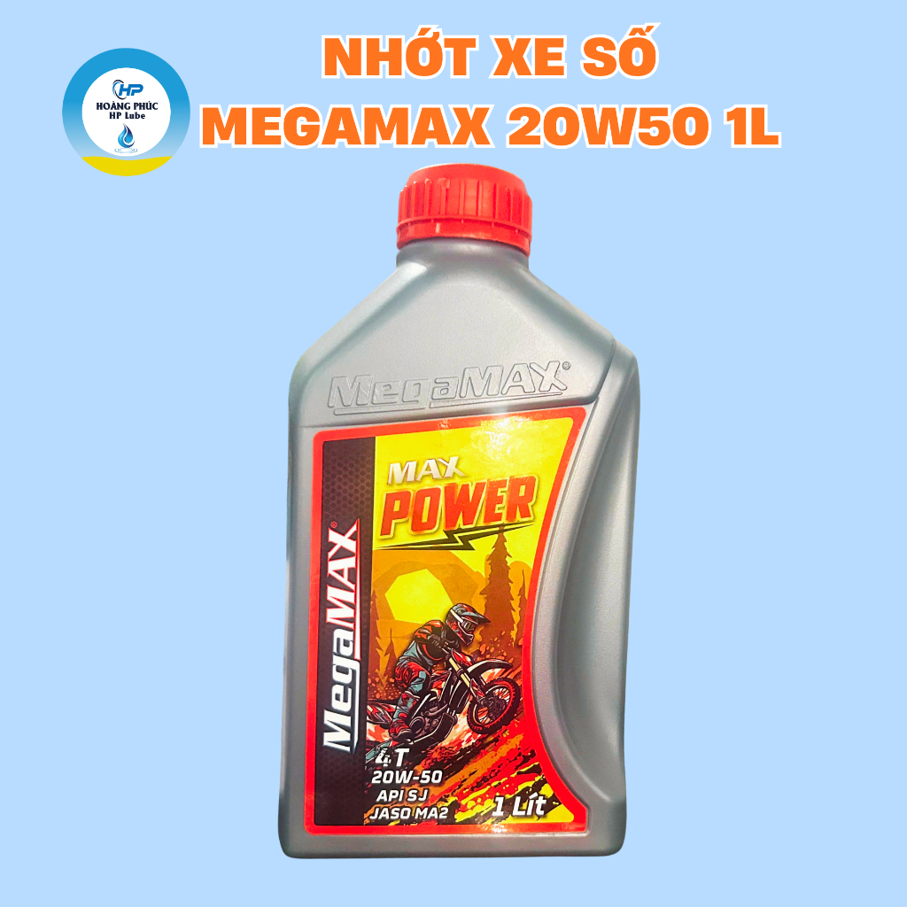 น้ํามันรถจักรยานยนต์ Megamax 20w50 0.8L 1L สําหรับยานพาหนะแบบแมนนวลทั้งหมด
