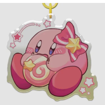 พวงกุญแจอะคริลิคใส Kirby Epoxy