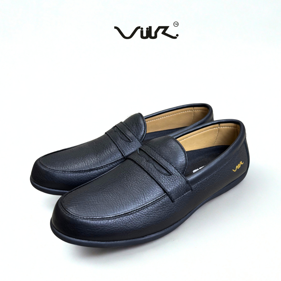 Vuki PENNY LOAFER รองเท้าโลฟเฟอร์ผู้ชาย - สีดํา